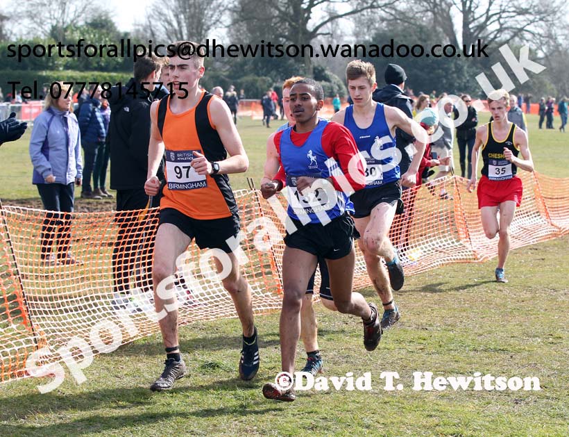 Mens under-20s Inter Counties Cross Country,  Cofton Park, Birmingham. Photo: David T. Hewitson/Sports for All Pics